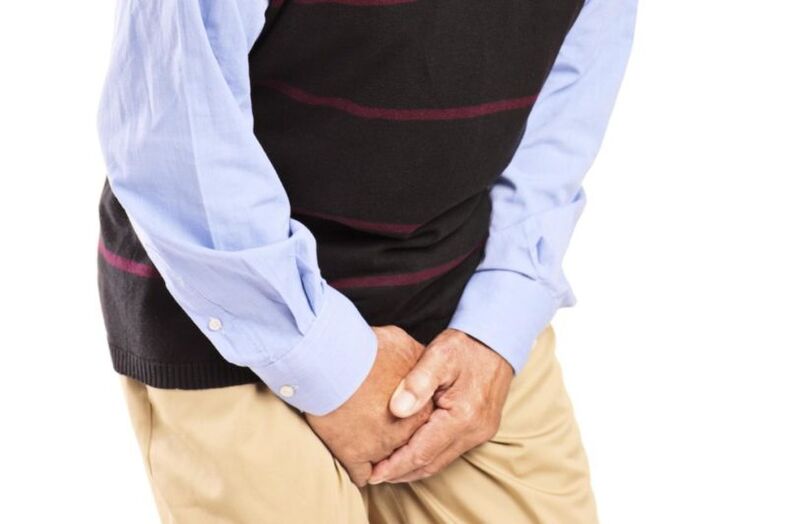 Anhaltende Schmerzen im Genitalbereich sind das Hauptsymptom einer Prostatitis.